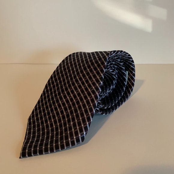Pronto Uomo Men's Black Silk Necktie - Picture 2 of 7